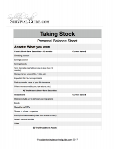 Personal Balance Sheet